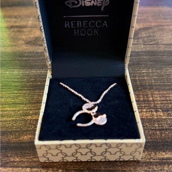 Rebecca Hook Rose Gold Minnie Ears Necklace - Picture 2 of 5